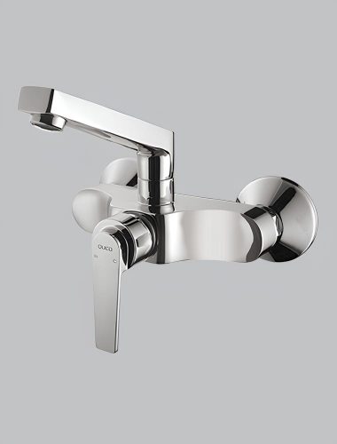 QUEO WALL MOUNTED SINK MIXER WITH SPOUT