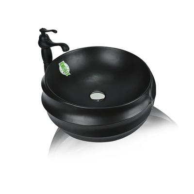 DELTA Premium Designer Ceramic Table Top Wash Basin Flis-101 Matte Black